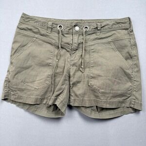 The‎ North Face Olive Green Drawstring Utility Hiking Shorts Womens 8